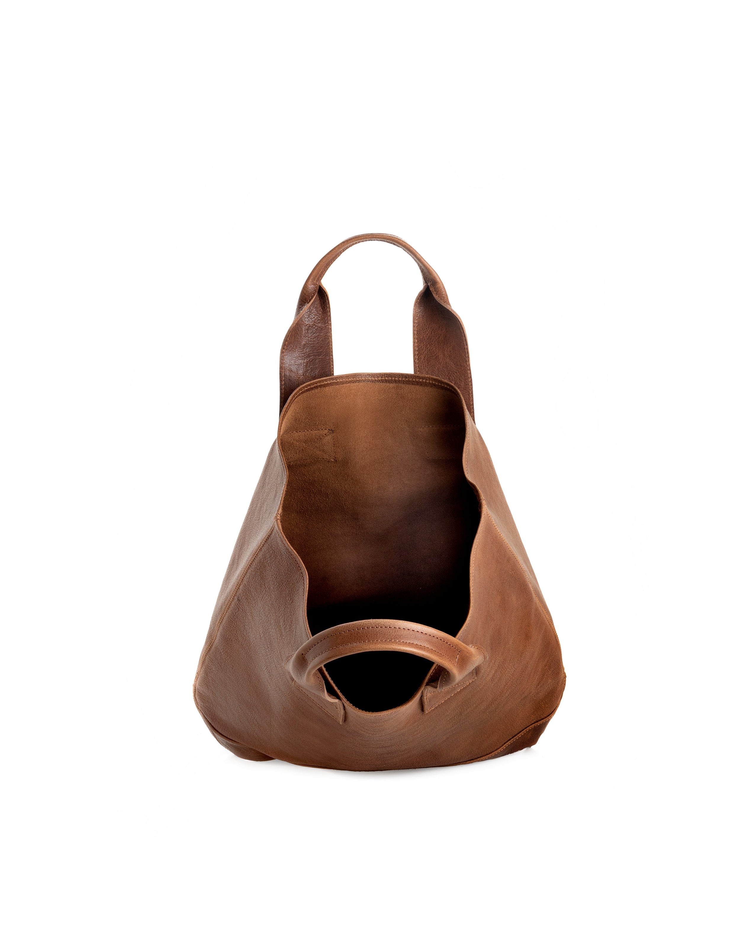 LEATHER SHOPPER TOTE