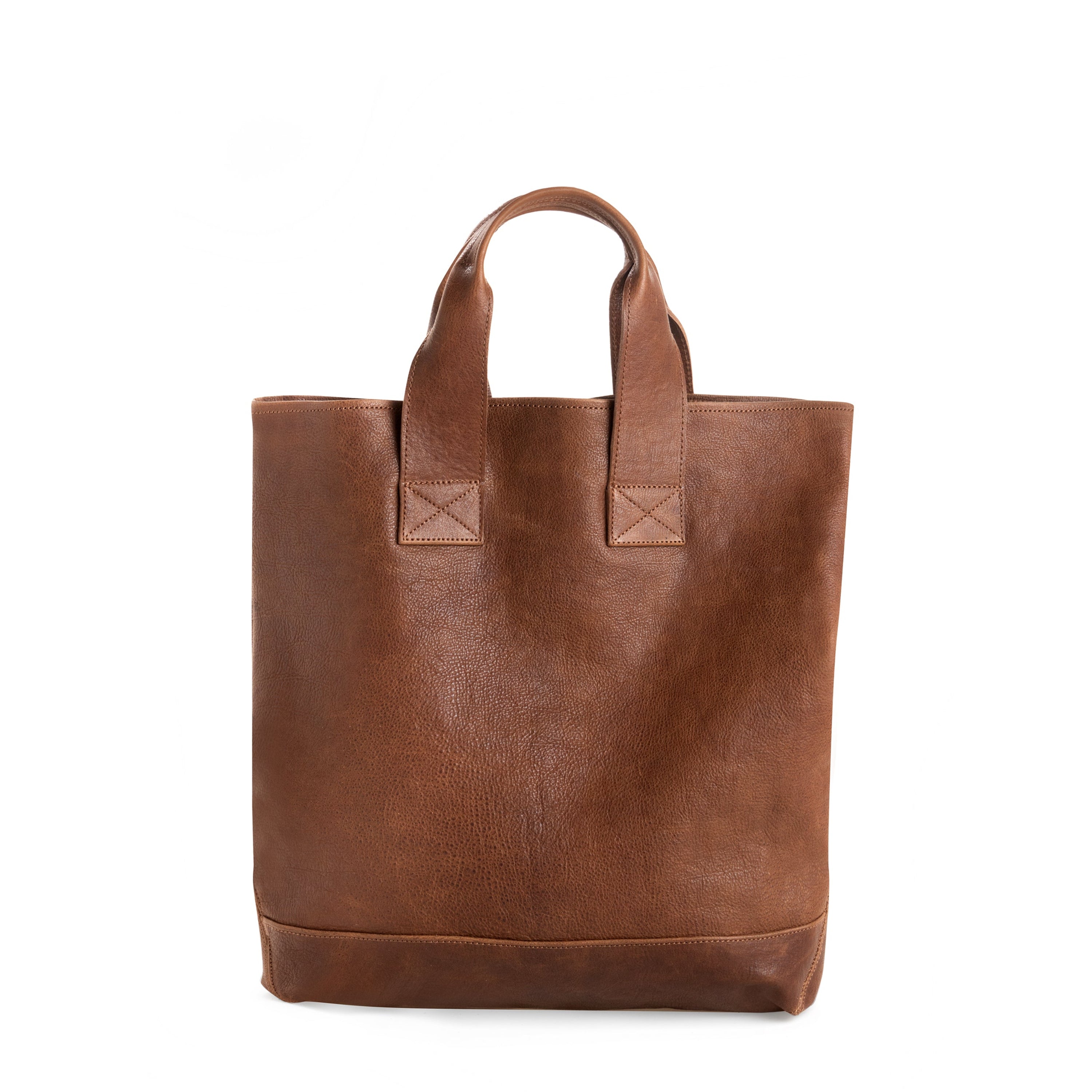 LEATHER SHOPPER TOTE